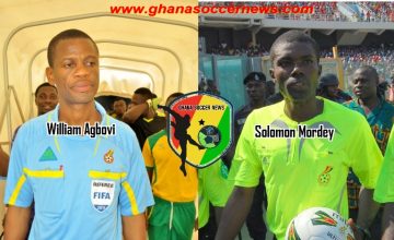 Referee Agbovi and Solomon Mordey banned